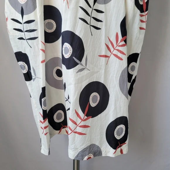 Gudrun Sjoden Julie Cotton Voile Floral V Neck Dress L - Picture 7 of 15